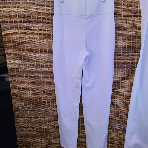 ADX ALLISON DALEY EXPRESS Slims White Pants Wide Elastic Band Sz L 14-16 - Picture 4 of 6